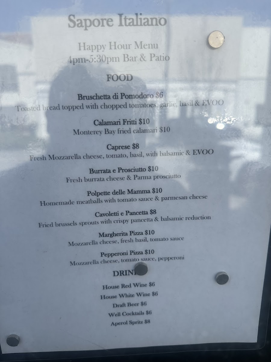 Menu - Sapore Italiano Ristorante photo 6